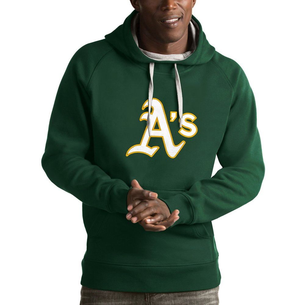 Oakland Athletics Antigua Victory Pullover Hoodie - Green