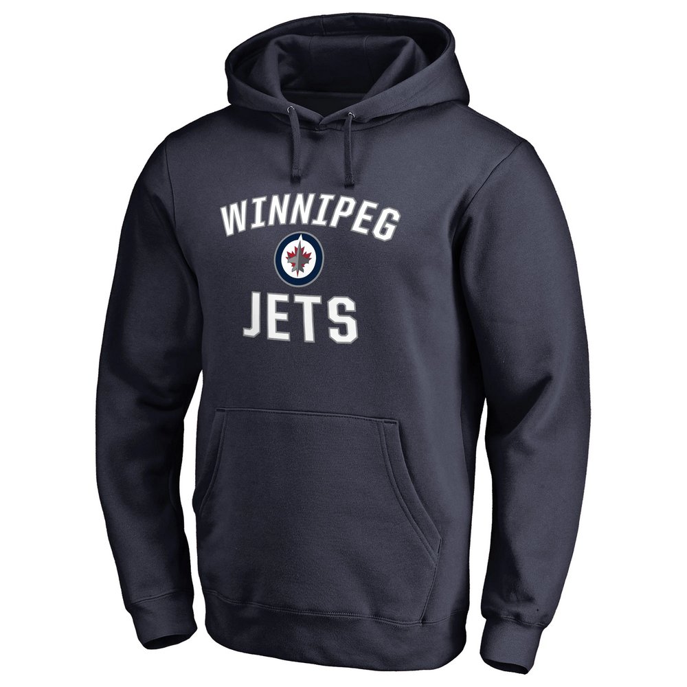Winnipeg Jets Victory Arch Pullover Hoodie - Navy