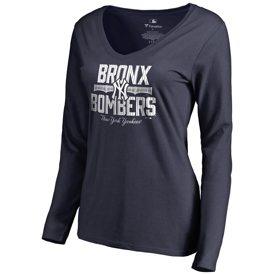 Женский лонгслив New York Yankees Hometown Collection The Bombers (тёмно-синий)