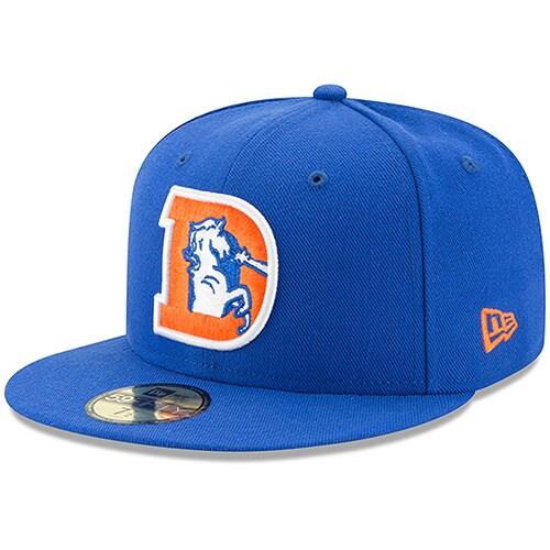 Denver Broncos New Era Classic Logo Omaha 59FIFTY Fitted Hat - Royal
