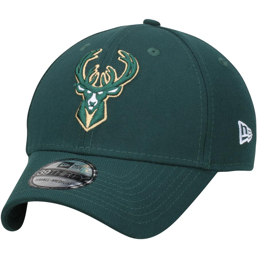 Milwaukee Bucks New Era Team Classic 39THIRTY Flex Hat - Green