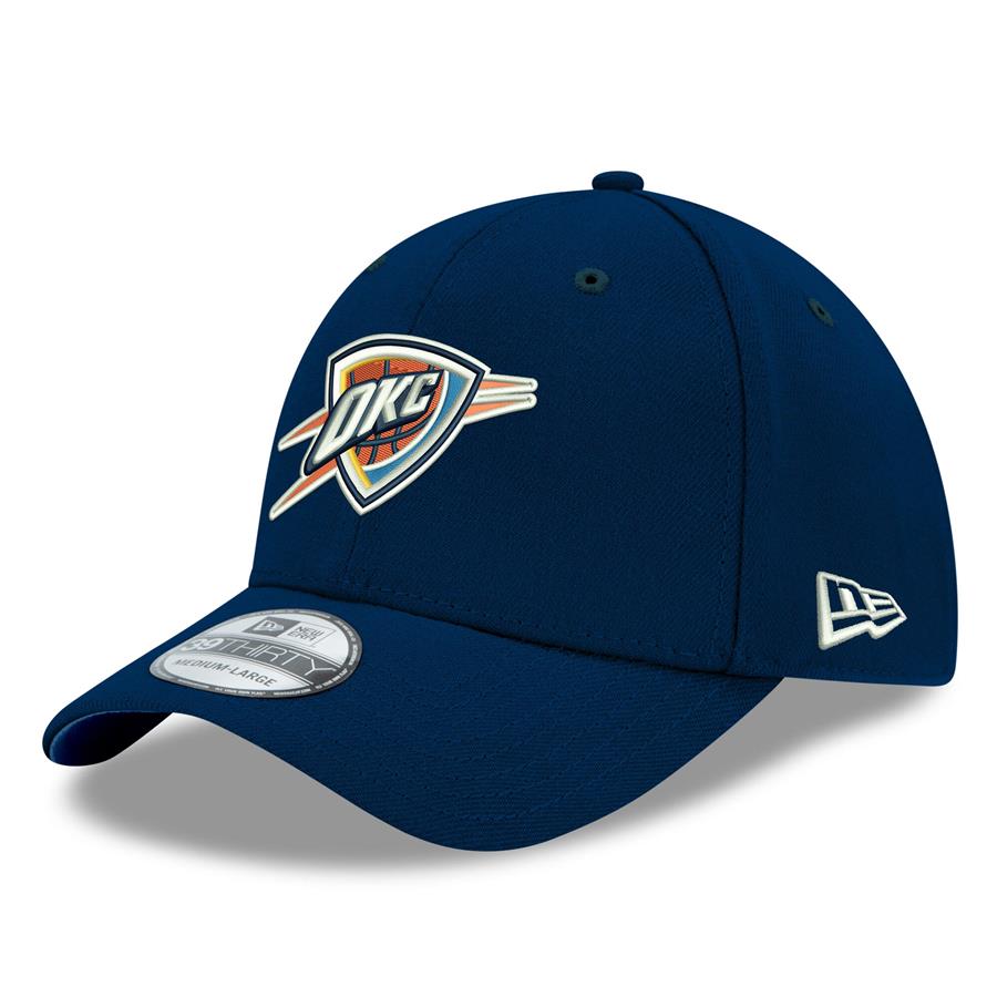 Кепка Oklahoma City Thunder New Era Team Classic 39THIRTY Flex (тёмно-синий)