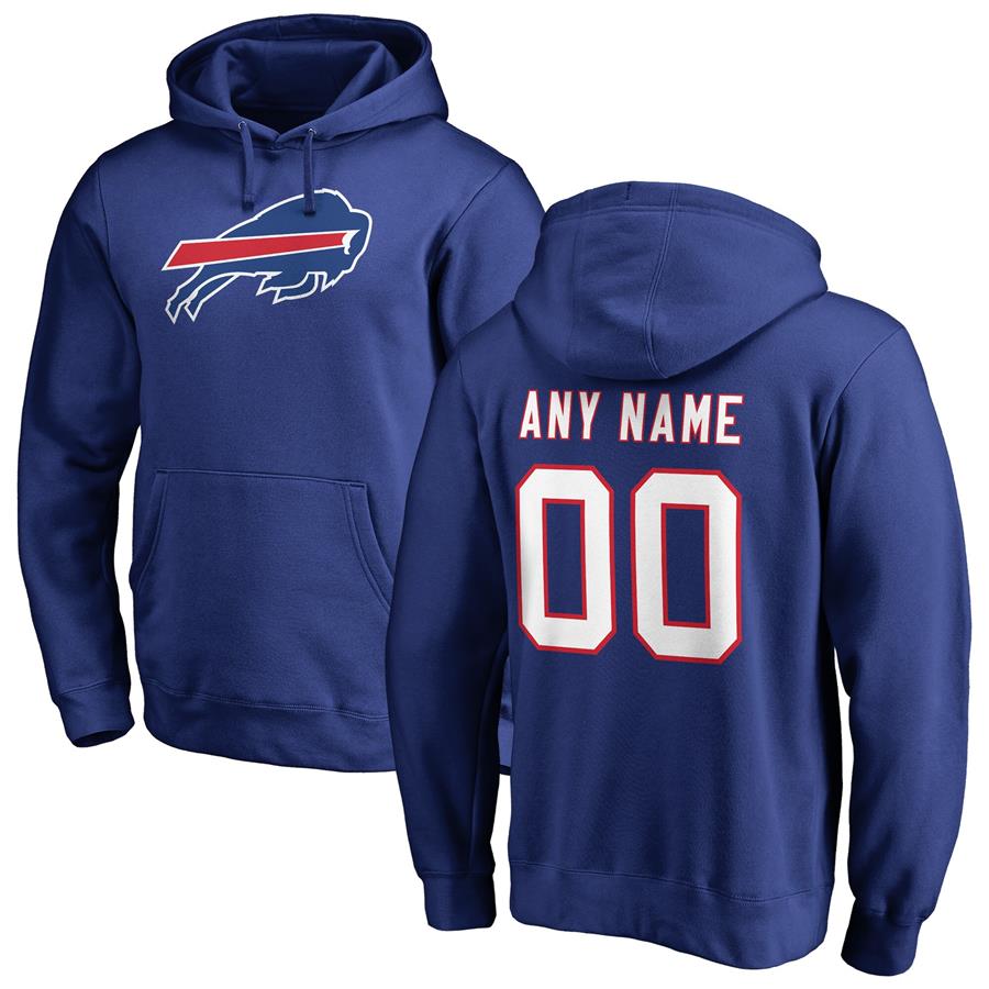 Buffalo Bills Fanatics Branded Personalized Icon Name & Number Pullover Hoodie - Royal