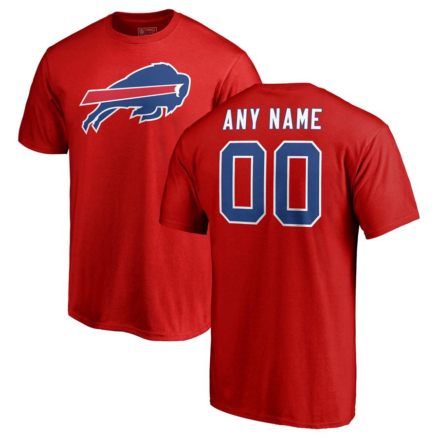 Buffalo Bills Fanatics Branded Personalized Icon Name & Number T-Shirt - Red