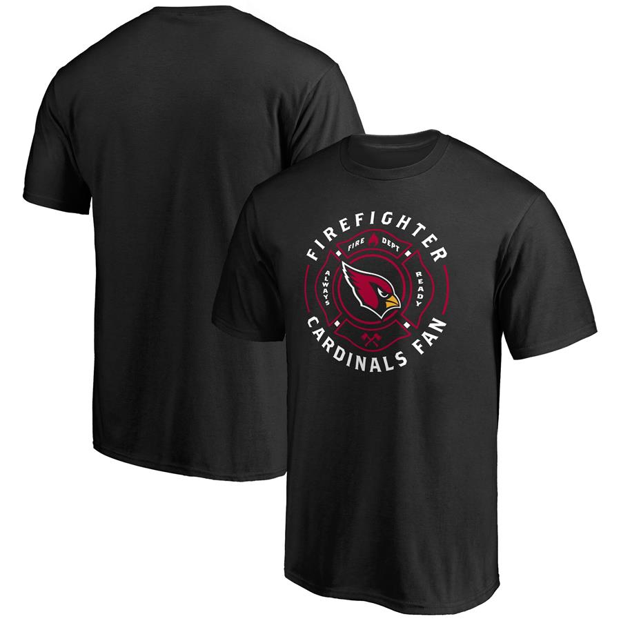 Arizona Cardinals NFL Pro Line Black Firefighter T-Shirt