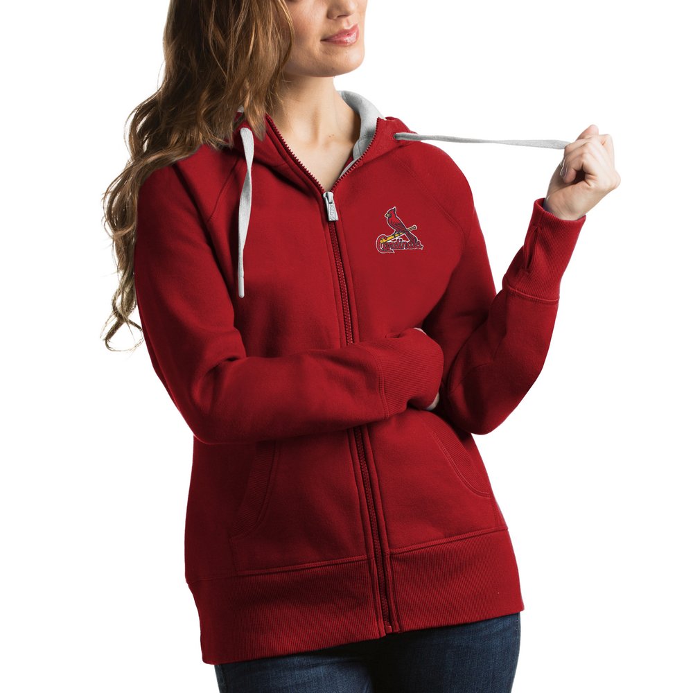 St. Louis Cardinals Antigua Women's Victory Full-Zip Hoodie - Red