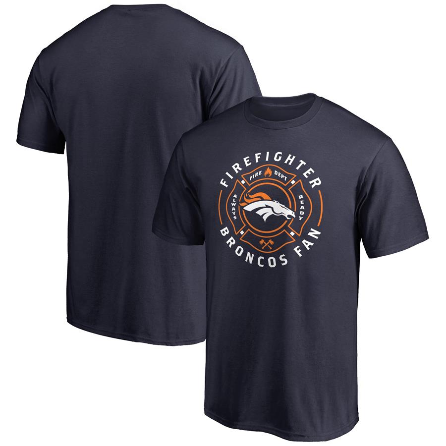 Denver Broncos NFL Pro Line Firefighter T-Shirt - Navy