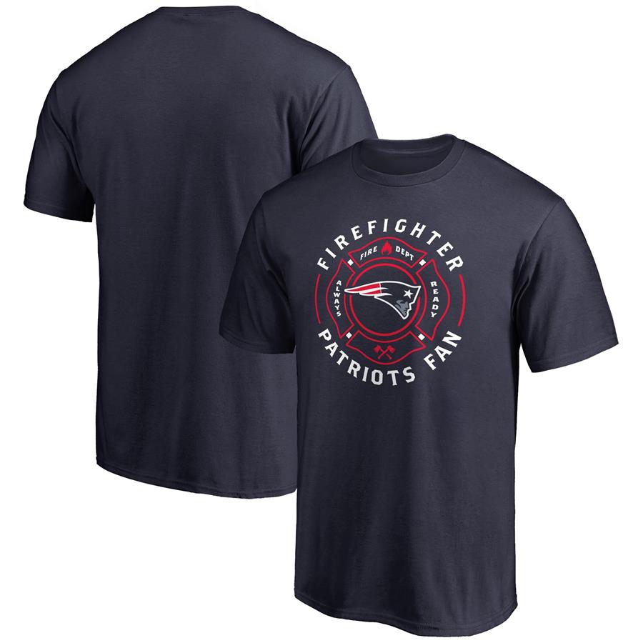 New England Patriots NFL Pro Line Firefighter T-Shirt - Navy