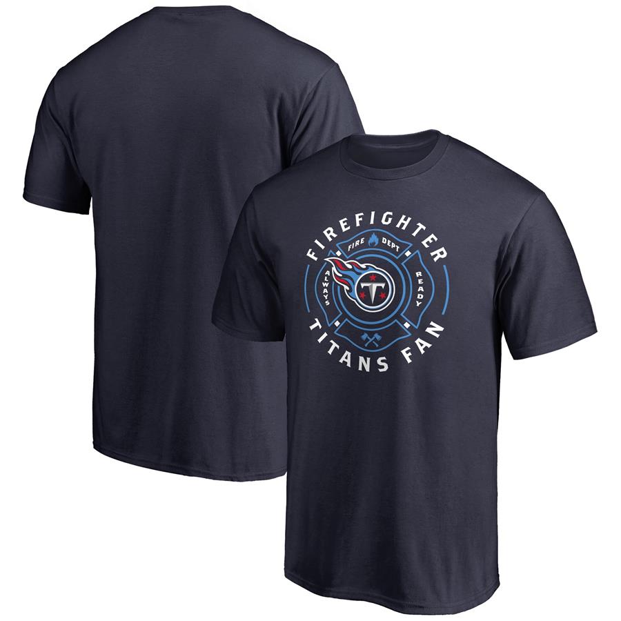 Tennessee Titans NFL Pro Line Firefighter T-Shirt - Navy