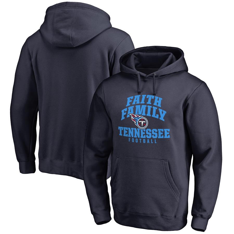 Tennessee Titans NFL Pro Line Faith Family Pullover Hoodie - Navy