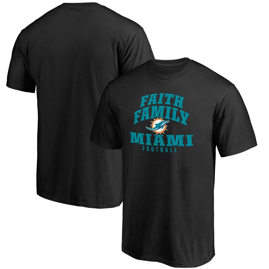 Футболка Miami Dolphins NFL Pro Line Faith Family (чёрный)