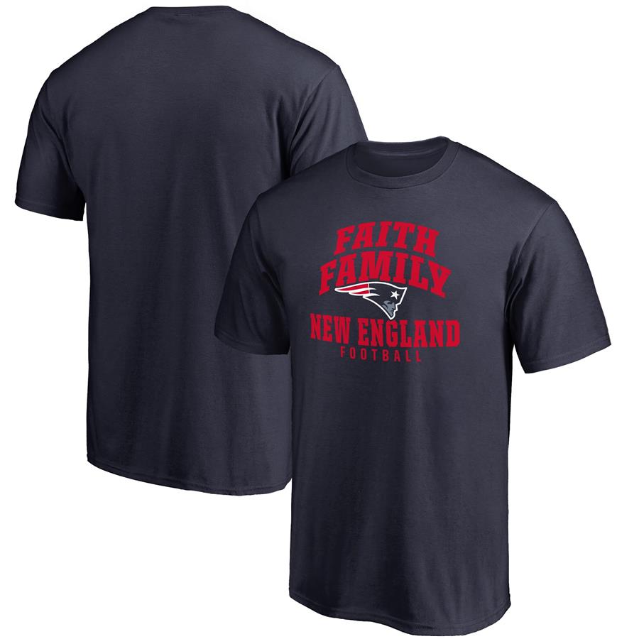 New England Patriots NFL Pro Line Faith Family T-Shirt - Navy