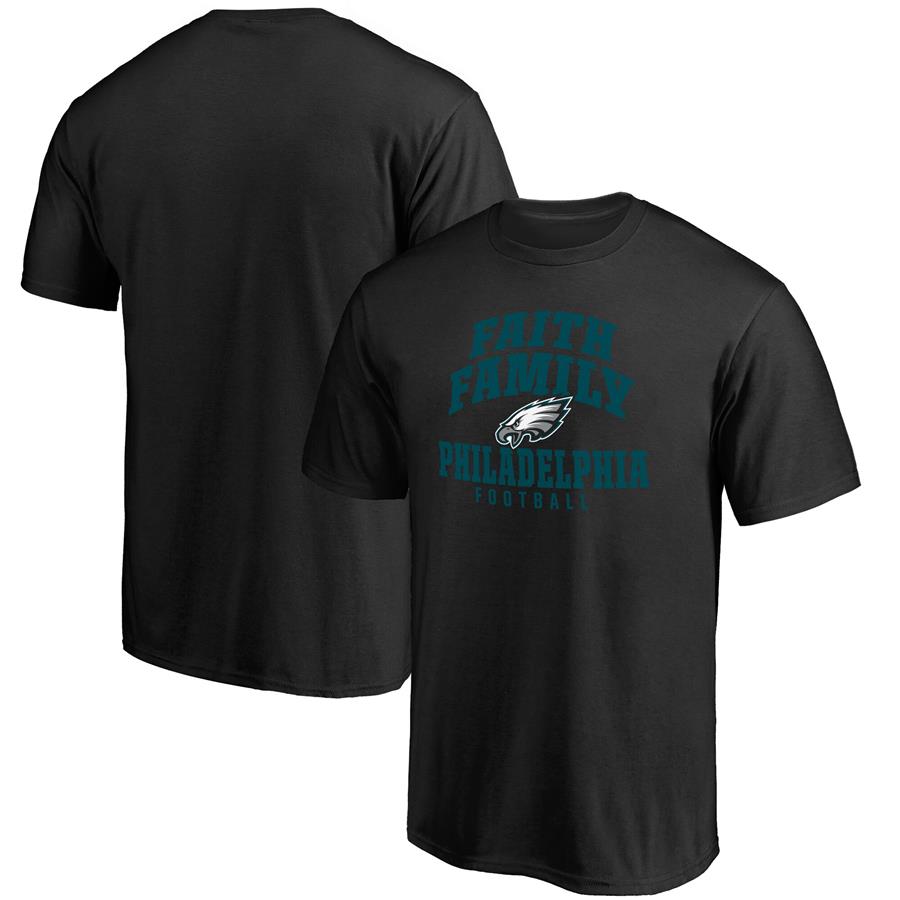 Philadelphia Eagles NFL Pro Line Faith Family T-Shirt - Black