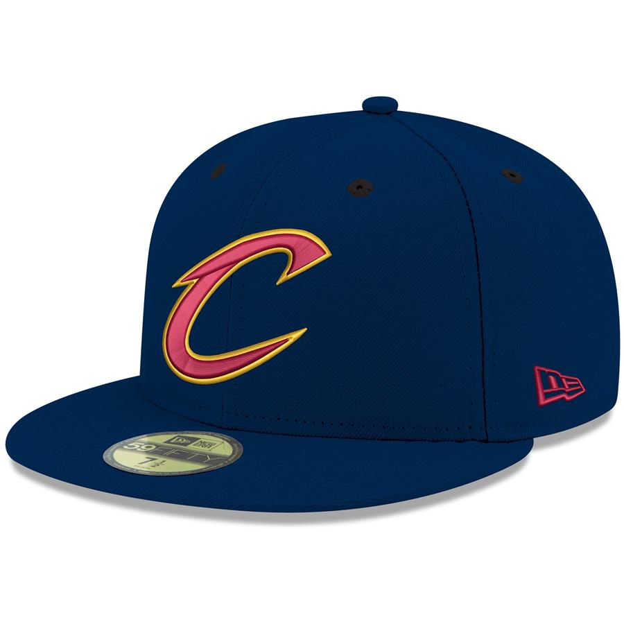 Cleveland Cavaliers New Era Official Team Color 59FIFTY Fitted Hat - Navy
