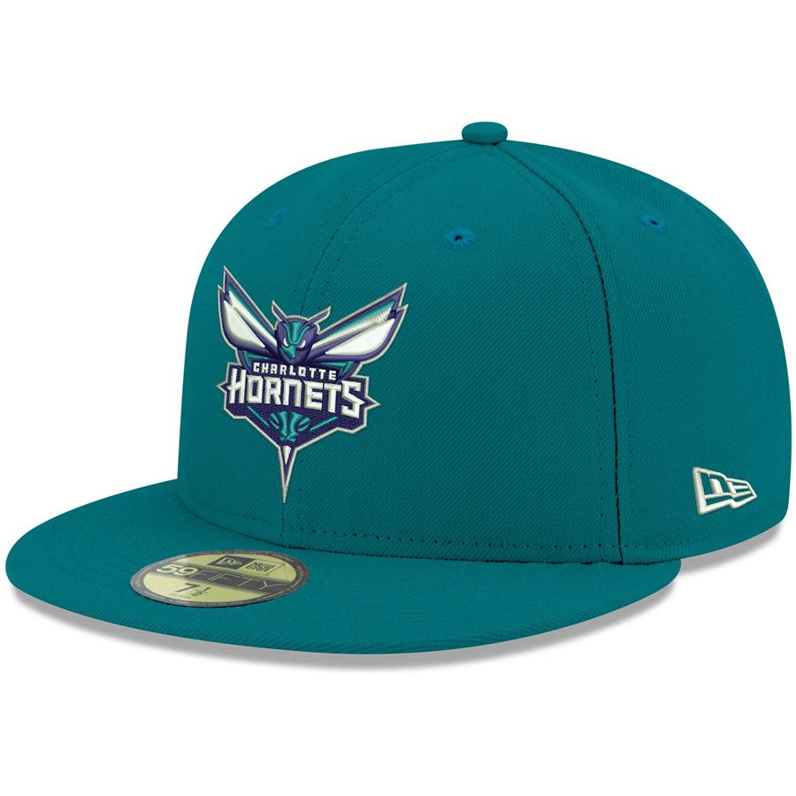 Charlotte Hornets New Era Official Team Color 59FIFTY Fitted Hat - Teal