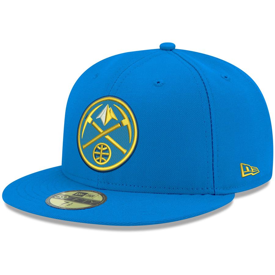 Denver Nuggets New Era Official Team Color 59FIFTY Fitted Hat - Blue