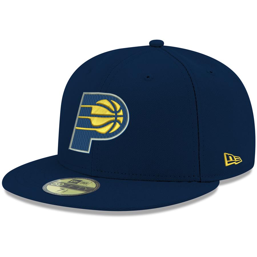 Кепка Indiana Pacers New Era Official Team Color 59FIFTY Fitted (тёмно-синий)