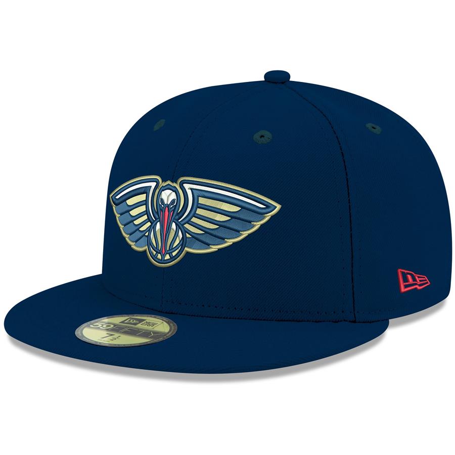 New Orleans Pelicans New Era Official Team Color 59FIFTY Fitted Hat - Navy