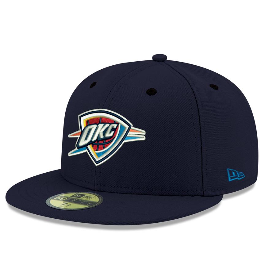 Кепка Oklahoma City Thunder New Era Official Team Color 59FIFTY Fitted (тёмно-синий)