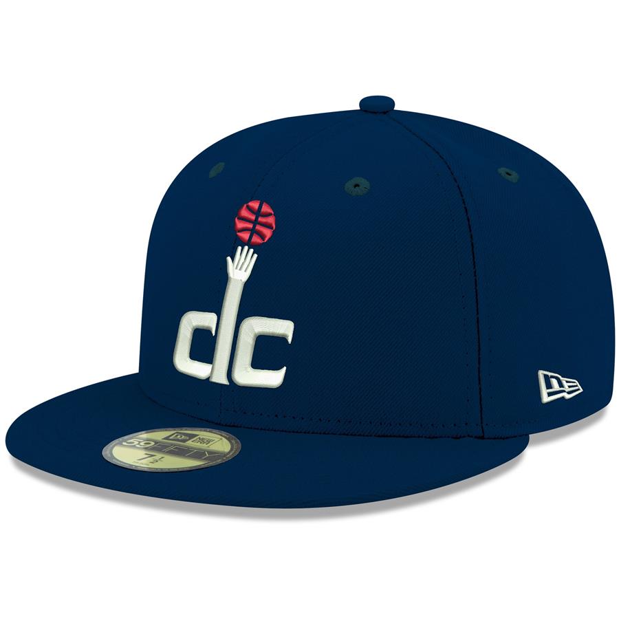 Washington Wizards New Era Official Team Color 59FIFTY Fitted Hat - Navy