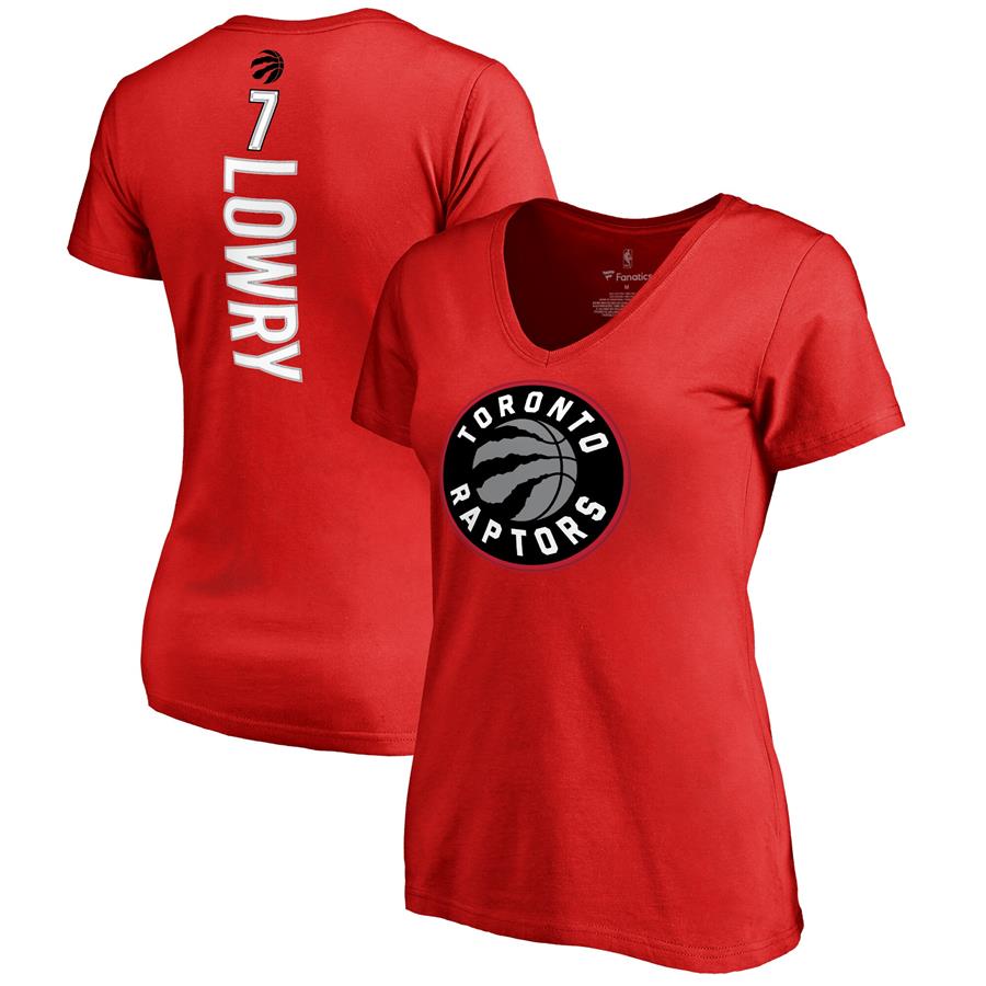 Kyle Lowry Toronto Raptors Women's Backer T-Shirt - Red