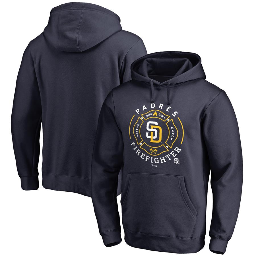 San Diego Padres Firefighter Pullover Hoodie - Navy