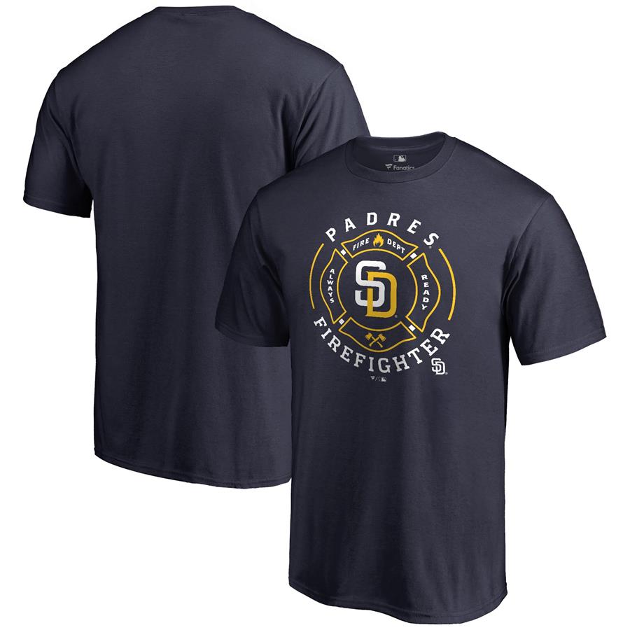 San Diego Padres Firefighter T-Shirt - Navy