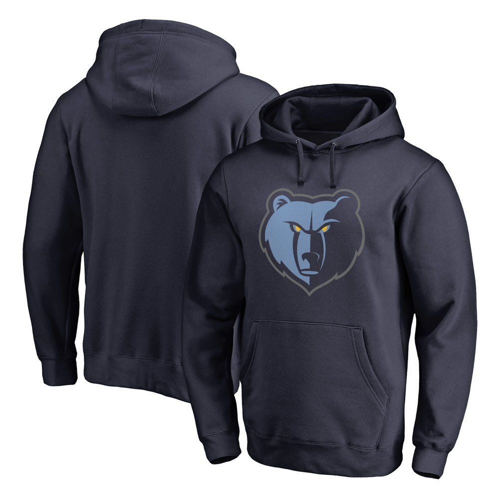 Memphis Grizzlies Fanatics Branded Primary Logo II Pullover Hoodie - Navy