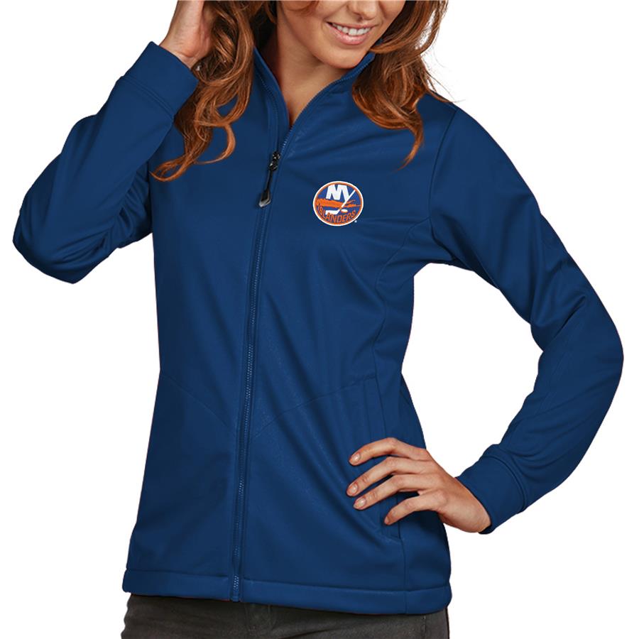 New York Islanders Antigua Women's Golf Full Zip Jacket - Royal
