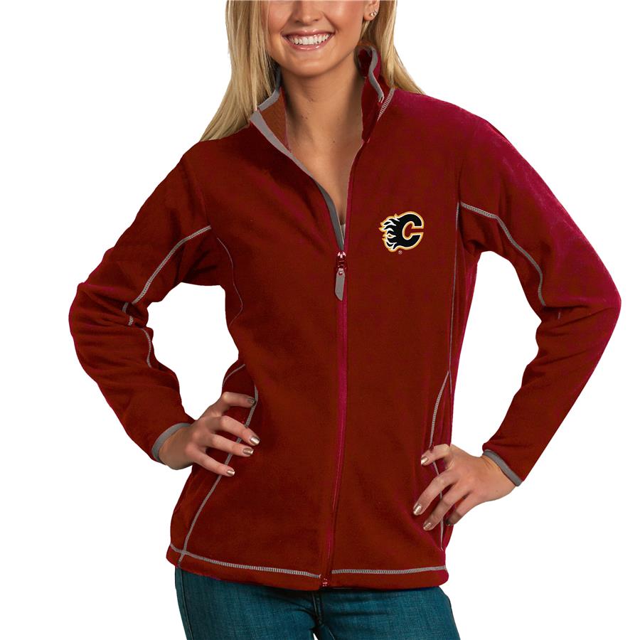 Calgary Flames Antigua Women's Ice Full Zip Jacket - Red