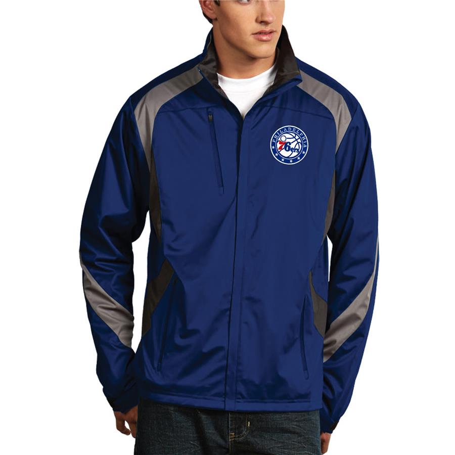 Philadelphia 76ers Antigua Tempest Desert Dry Full Zip Jacket - Royal