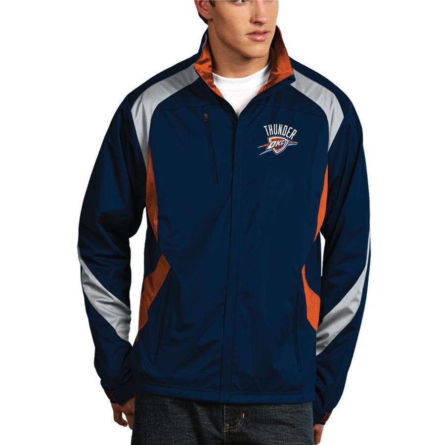 Oklahoma City Thunder Antigua Tempest Desert Dry Full Zip Jacket - Navy