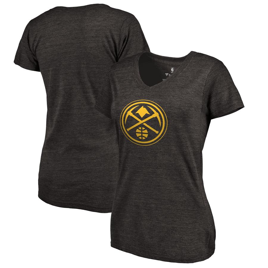 Denver Nuggets Women's Taylor Tri-Blend T-Shirt - Black