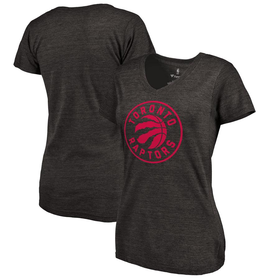Toronto Raptors Women's Taylor Tri-Blend T-Shirt - Black