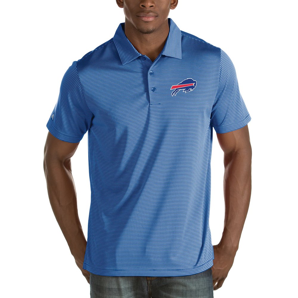 Buffalo Bills Antigua Quest Stripe Polo - Royal
