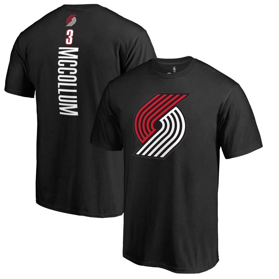 CJ McCollum Portland Trail Blazers Backer T-Shirt - Black