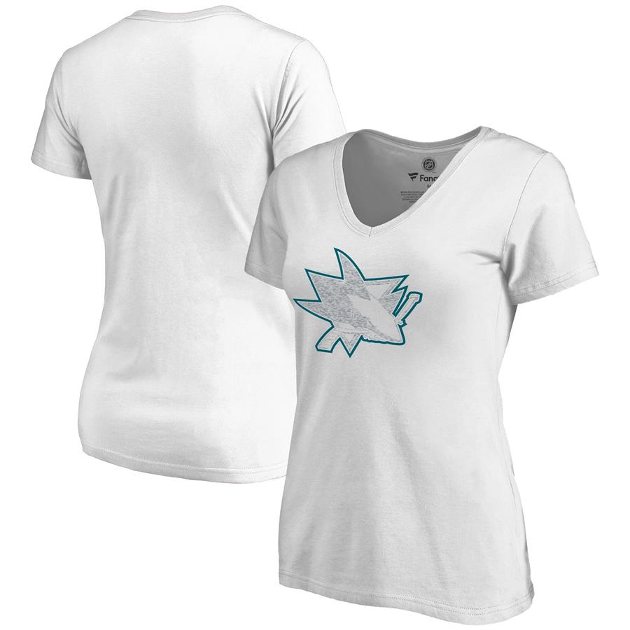 Женская футболка San Jose Sharks Whiteout (белый)