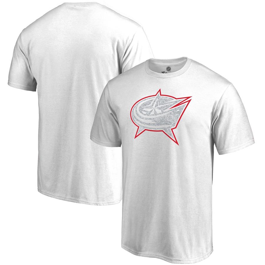 Columbus Blue Jackets WhiteOut T-Shirt - White