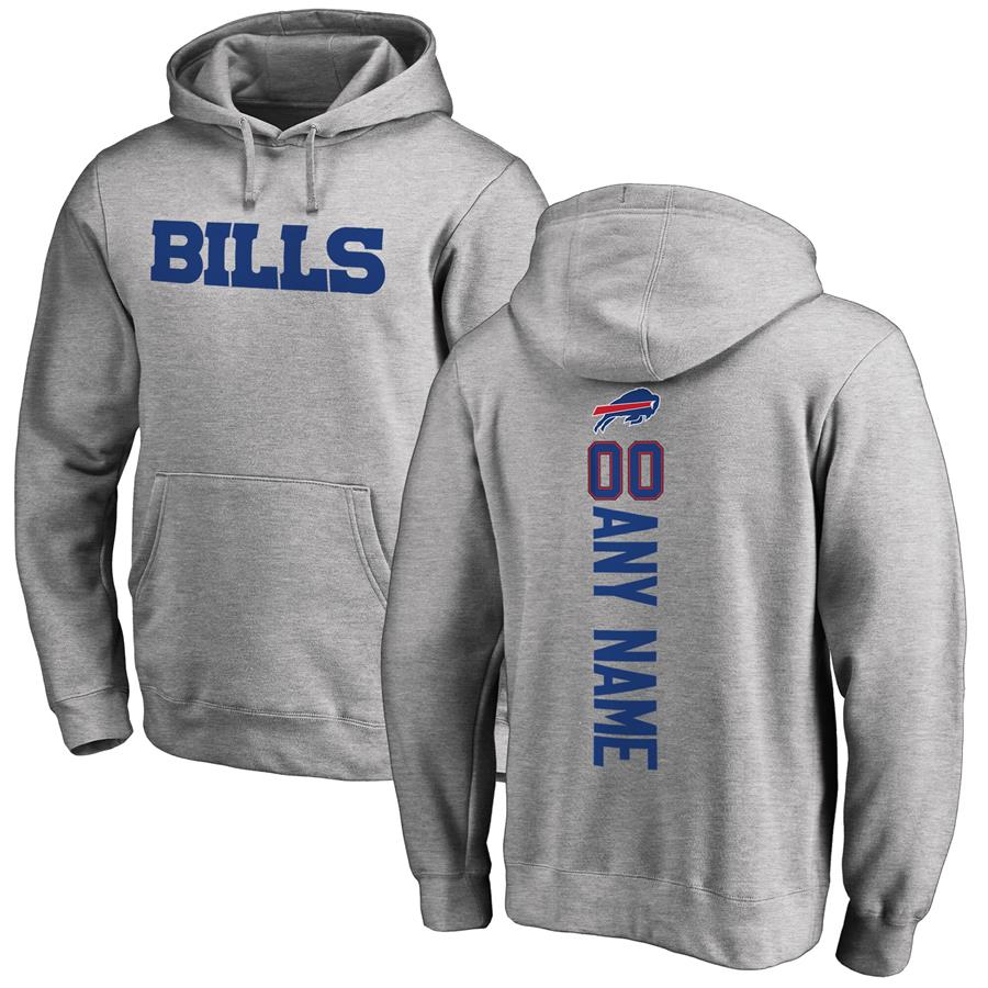 Buffalo Bills NFL Pro Line by Fanatics Branded Personalized Playmaker Pullover Hoodie - Heathered Gray