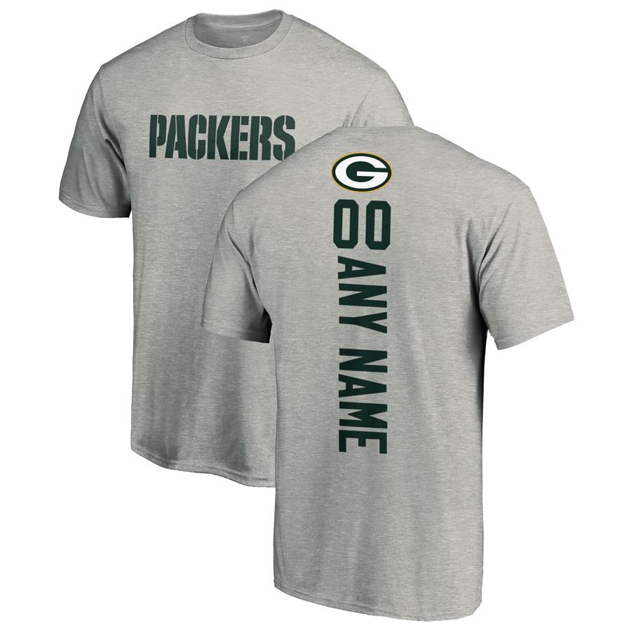Green Bay Packers NFL Pro Line by Fanatics Branded Personalized Playmaker T-Shirt - Heather Gray