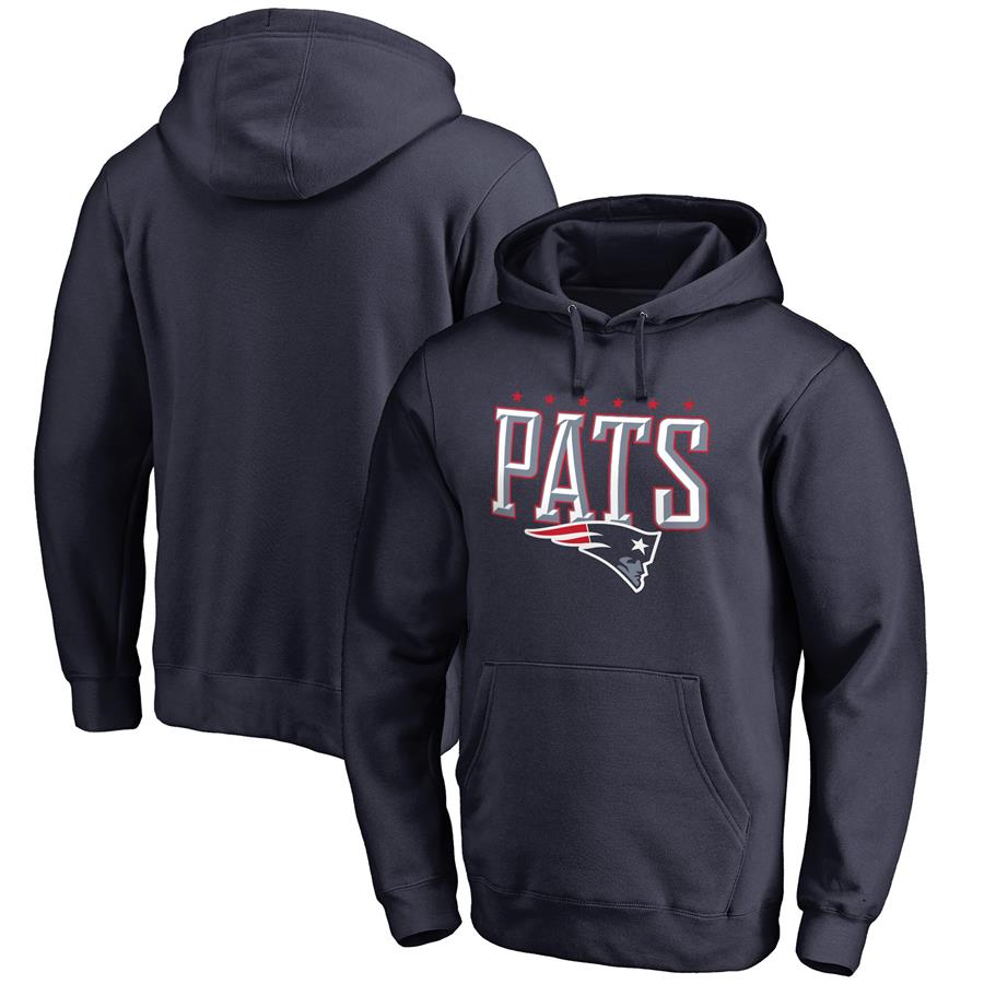 New England Patriots NFL Pro Line Hometown Collection True Patriot Pullover Hoodie - Navy