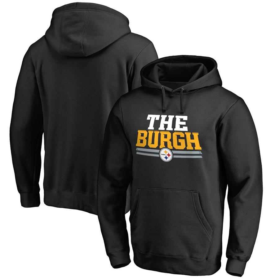 Pittsburgh Steelers NFL Pro Line Hometown Collection The Burgh Pullover Hoodie - Black