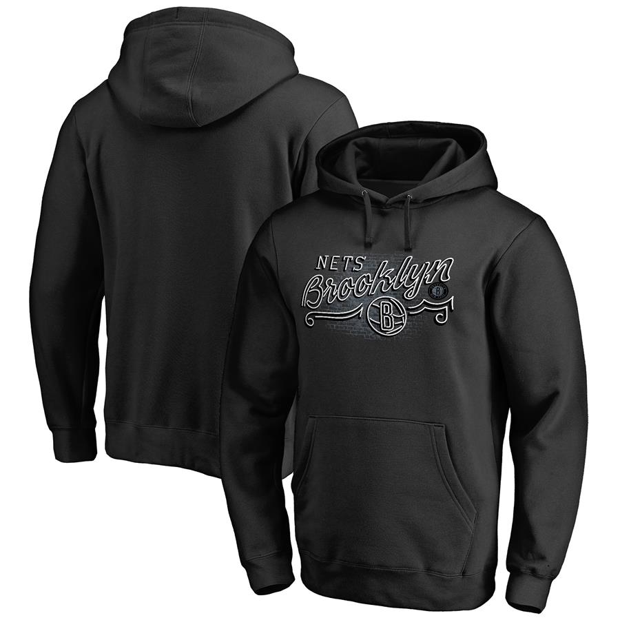 Brooklyn Nets Fanatics Branded Hometown Collection Neon Lights Pullover Hoodie - Black