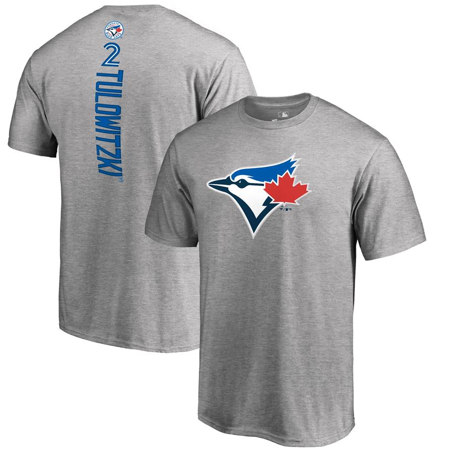 Troy Tulowitzki Toronto Blue Jays Backer T-Shirt - Ash