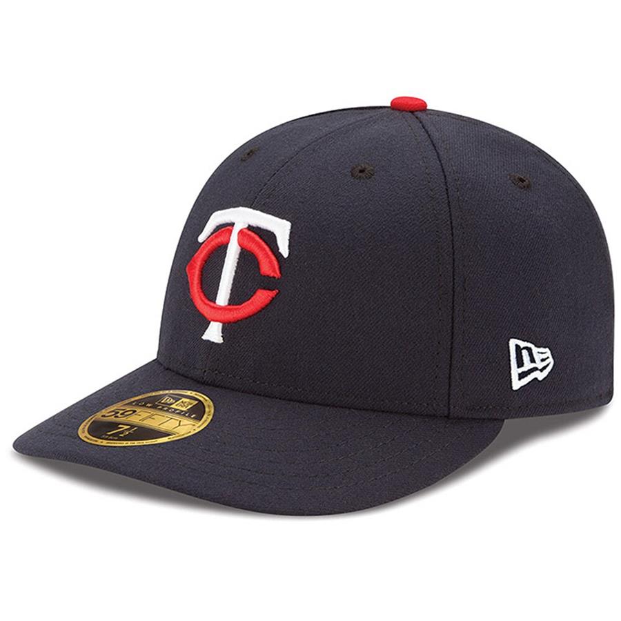 Кепка Minnesota Twins New Era Authentic Collection On Field Low Profile Home 59FIFTY Fitted (тёмно-синий)