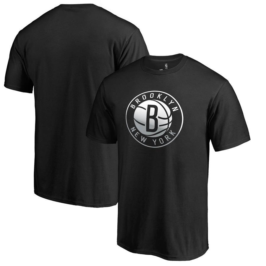 Brooklyn Nets Fanatics Branded Gradient Logo T-Shirt - Black