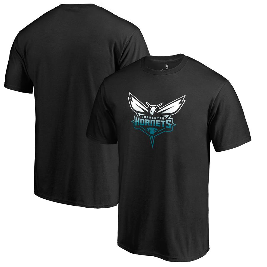Charlotte Hornets Fanatics Branded Gradient Logo T-Shirt - Black