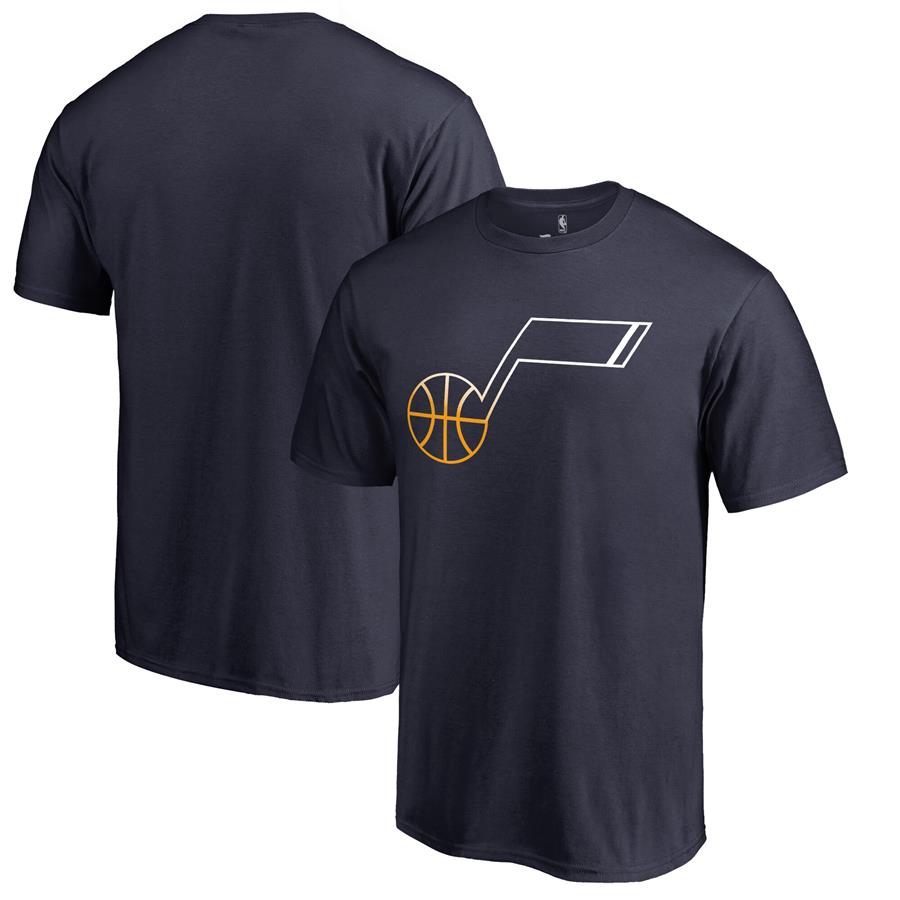 Utah Jazz Fanatics Branded Gradient Logo T-Shirt - Navy