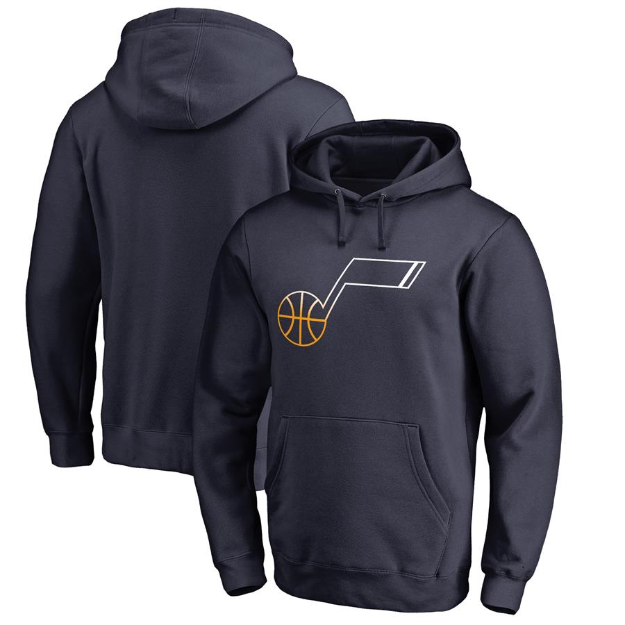 Utah Jazz Fanatics Branded Gradient Logo Pullover Hoodie - Navy