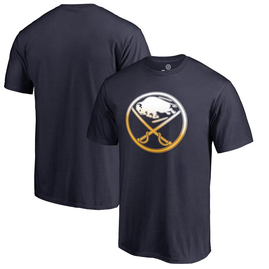 Buffalo Sabres Fanatics Branded Gradient Logo T-Shirt - Navy